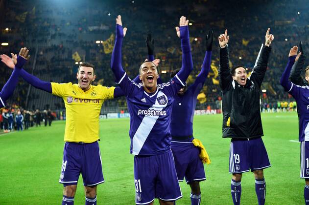 Youri Tielemans of RSC Anderlecht- Joie FOOTBALL : Borussia Dortmund vs RSC Anderlecht - Ligue des Champions - 09 12 2014 PhotoNews Panoramic 