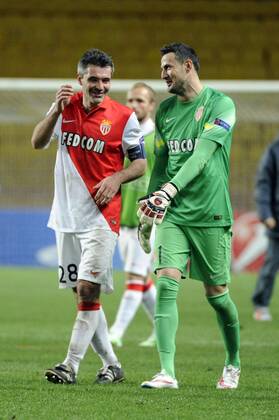 Aktuell Fussball, Champions League, AS Monaco - Zenit St. Petersburg JEREMY TOULALAN - DANIJEL Danijel Subasic - Jubel AS Monaco vs FC Zenit St. Petersburg - Champions League - 09 12 2014 FEPx 