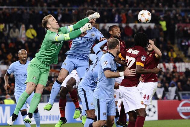 Champions League AS Rom - Manchester City Joe Hart 