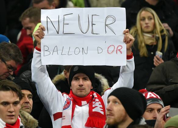 10.12.2014, xjhx, Fussball Champions League, FC Bayern Muenchen - (FC Bayern Muenchen) Fanplakat Ballon d Or