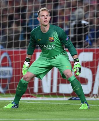 FUSSBALL CHAMPIONS LEAGUE SAISON 2014 2015 Vorrunde FC Barcelona Barca - Paris St. Germain 10.12.2014 Torwart Marc Andre ter Stegen (Barca) 
