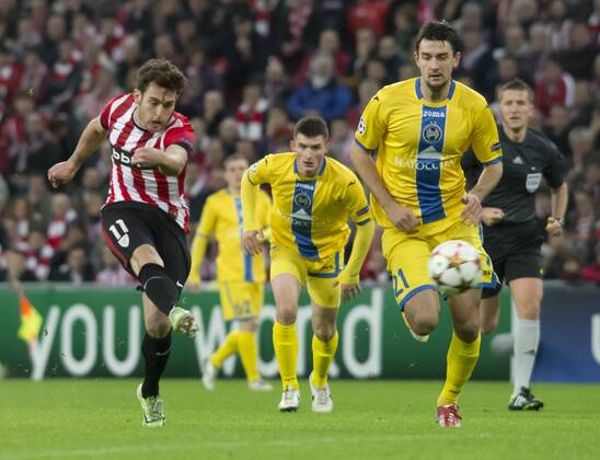 Ibai, Egor Filipenko - Athletic Bilbao vs. BATE Baryssau - UEFA CHAMPIONS LEAGUE 2014 2015 - Bilbao - 