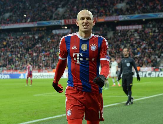 10.12.2014, xjhx, Fussball Champions League, FC Bayern Muenchen - ZSKA Moskau, v.l. Arjen Robben (FC Bayern Muenchen)