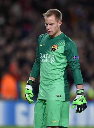 FUSSBALL CHAMPIONS LEAGUE SAISON 2014 2015 Vorrunde FC Barcelona Barca - Paris St. Germain 10.12.2014 Torwart Marc Andre ter Stegen (Barca) 