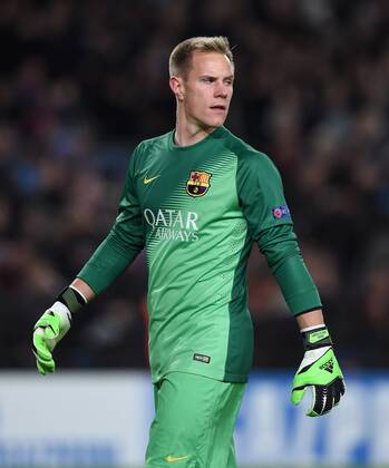 FUSSBALL CHAMPIONS LEAGUE SAISON 2014 2015 Vorrunde FC Barcelona Barca - Paris St. Germain 10.12.2014 Torwart Marc Andre ter Stegen (Barca) 