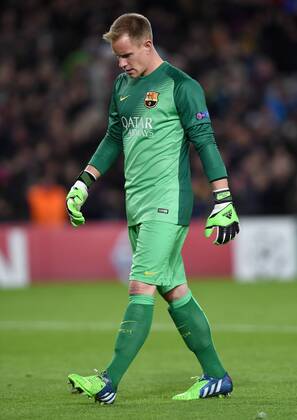 FUSSBALL CHAMPIONS LEAGUE SAISON 2014 2015 Vorrunde FC Barcelona Barca - Paris St. Germain 10.12.2014 Torwart Marc Andre ter Stegen (Barca) 