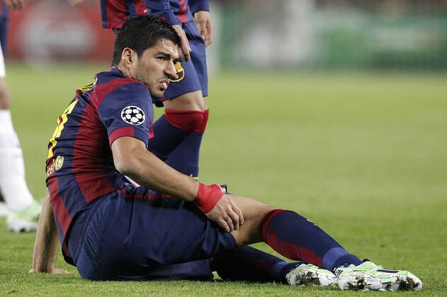 FC Barcelona Barca s Luis Suarez during Champions League 2014 2015 match.December 10,2014.  (2014121012)