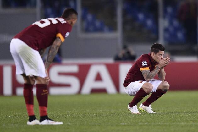 Champions League AS Rom - Manchester City Juan Iturbe 