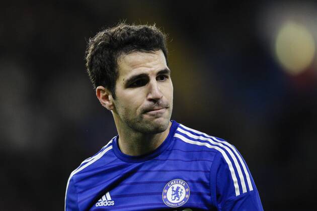 Aktuell Fussball, Champions League, FC Chelsea - Sporting Lissabon 10.12.2014. London, England. Champions League Group Stage. Chelsea versus Sporting Lisbon. Chelsea s Cesc Fabregas xCraigxMercerx  ActionPlus11582250