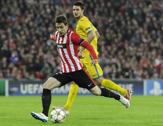 Aktuell Fussball, Champions League, Athletic Bilbao - BATE Baryssau Champions League match between Athletic Bilbao and Bate Borisov. In this picture, Guillermo. xJUANxECHEVERRIAx 