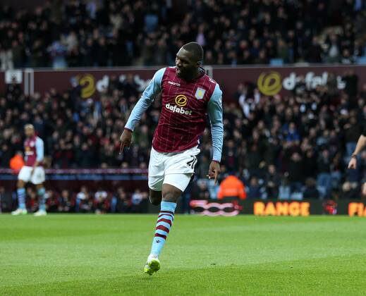 Aston Villa s Christian Benteke celebrates scoring his sides opening goal Barclays Premier League - Aston Villa vs Manchester United ManU - Villa Park - England - 19th December 2014 - Picture DavidKlein Sportimage EDITORIAL USE ONLY. No use with unauthorised audio, video, data, fixture lists, club league logos or live services. Online in-match use limited to 120 images, no video emulation. No use in betting, games or single club league player publications.