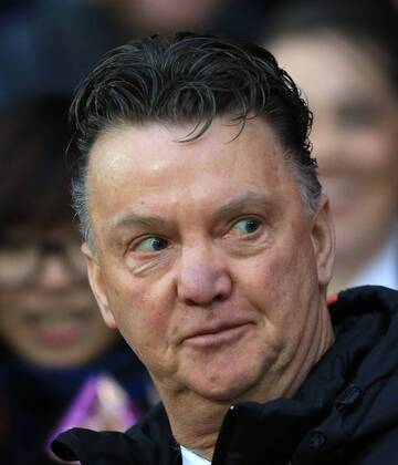 Manchester United ManU s Louis Van Gaal looks on Barclays Premier League - Manchester United vs Newcastle United - Old Trafford - England - 26th December 2014 - Picture David Klein Sportimage EDITORIAL USE ONLY. No use with unauthorised audio, video, data, fixture lists, club league logos or live services. Online in-match use limited to 120 images, no video emulation. No use in betting, games or single club league player publications.