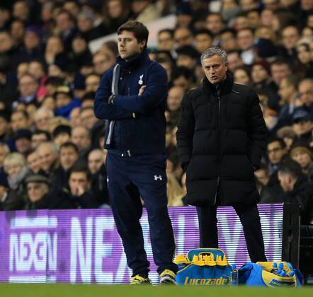 Chelsea s Jose Mourinho looks on dejected Barclays Premier League - Tottenham Hotspur vs Chelsea - White Hart Lane - England - 1st January 2015 - Picture David Klein Sportimage EDITORIAL USE ONLY. No use with unauthorised audio, video, data, fixture lists, club league logos or live services. Online in-match use limited to 120 images, no video emulation. No use in betting, games or single club league player publications.