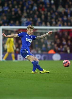 Football - 2014 2015 FA Cup - Third Round: Southampton vs. Ipswich Town Luke Hyam of Ipswich Town in action at St Mary s Stadium Southampton Colorsport Shaun Boggust