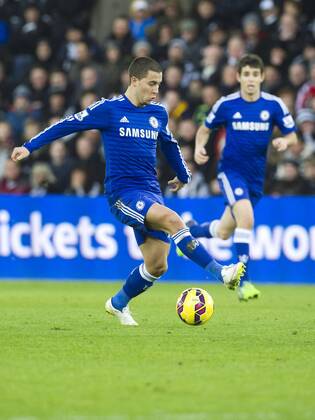 Football - 2014 2015 Premier League - Swansea City vs. Chelsea Eden Hazard of Chelsea at The Liberty Stadium. COLORSPORT WINSTON BYNORTH