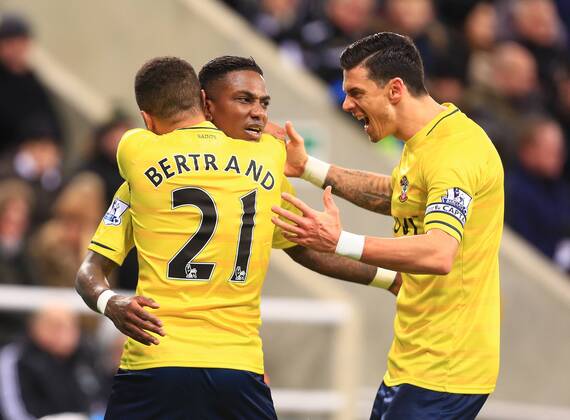 Southampton s Eljero Elia celebrates his winning goal - Newcastle United vs. Southampton - Barclay s Premier League - St James Park - Newcastle - 17 01 2015 Pic Philip Oldham Sportimage EDITORIAL USE ONLY. No use with unauthorised audio, video, data, fixture lists, club league logos or live services. Online in-match use limited to 120 images, no video emulation. No use in betting, games or single club league player publications.