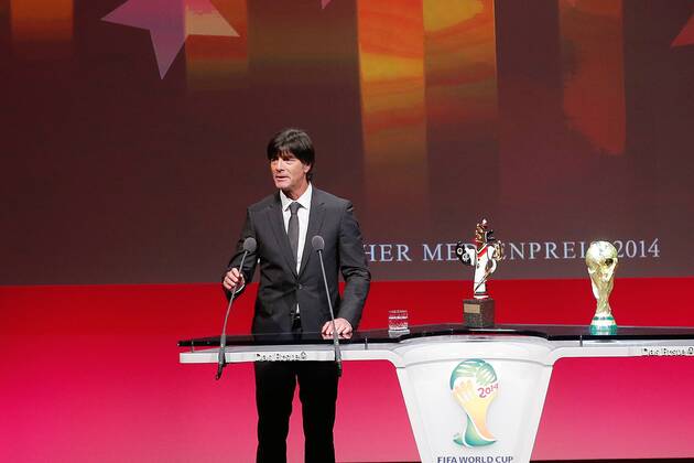 Weltmeister Trainer und Preisträger Joachim Löw bei der Verleihung Deutscher Medienpreis am 23.01.2015 im Kongresshaus in Baden Baden Deutscher Medienpreis 2015 in Baden Baden 