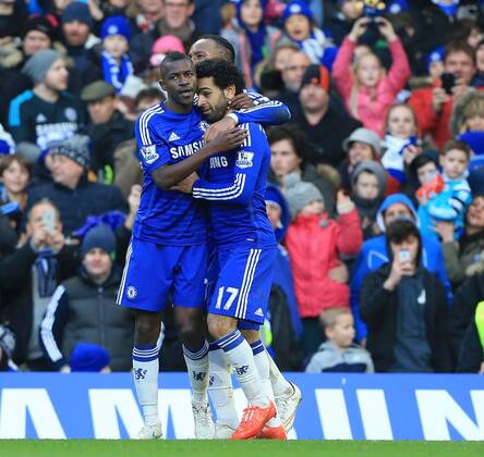 Chelsea s Ramires celebrates scoring his sides second goal FA Cup Fourth Round - Chelsea vs Bradford City - Stamford Bridge - England - 24th January 2015 - Picture David Klein Sportimage EDITORIAL USE ONLY. No use with unauthorised audio, video, data, fixture lists, club league logos or live services. Online in-match use limited to 120 images, no video emulation. No use in betting, games or single club league player publications.