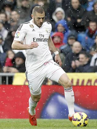 Real Madrid s Karim Benzema during La Liga match.January 31,2015. (20150131147)