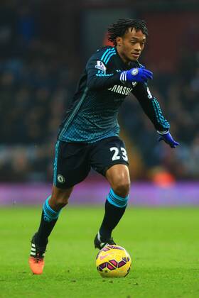 Aktuell Fußball, England, Premier League, Aston Villa - FC Chelsea Juan Cuadrado of Chelsea - Aston Villa vs. Chelsea - Barclay s Premier League - Villa Park - Birmingham - 07 02 2015 Pic Philip Oldham Sportimage EDITORIAL USE ONLY. No use with unauthorised audio, video, data, fixture lists, club league logos or live services. Online in-match use limited to 120 images, no video emulation. No use in betting, games or single club league player publications.
