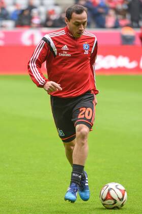 Samstag 14.02.2015, 1. Bundesliga, Saison 2014 2015, 21. Spieltag , FC Bayern Muenchen - Hamburger SV, Hamburg, HSV, Marcelo DIAZ (Hamburger SV) 20 DeFodi09-503-00473