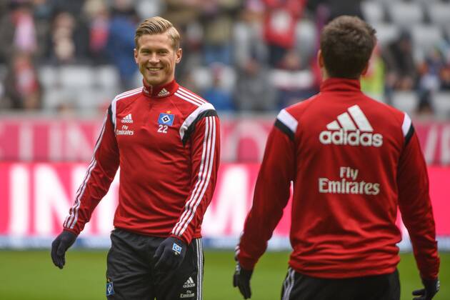 Samstag 14.02.2015, 1. Bundesliga, Saison 2014 2015, 21. Spieltag , FC Bayern Muenchen - Hamburger SV, Hamburg, HSV, Mathias OSTRZOLEK (Hamburger SV) 22 DeFodi09-503-00474