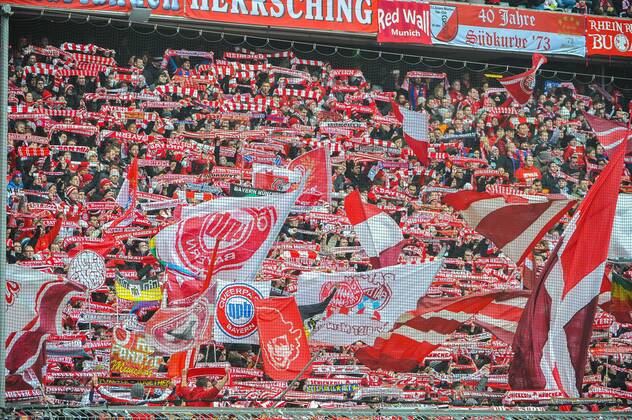Samstag 14.02.2015, 1. Bundesliga, Saison 2014 2015, 21. Spieltag , FC Bayern Muenchen - Hamburger SV, Hamburg, HSV, Die Bayernfans DeFodi09-503-00492