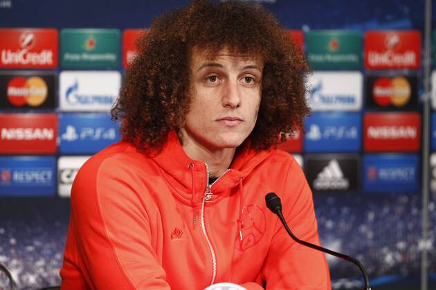 David Luiz FOOTBALL : Conference de Presse du PSG - Champions League - 16 02 2015 GwendolineLeGoff Panoramic 