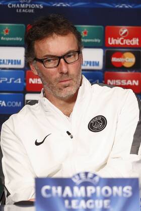 Laurent Blanc FOOTBALL : Conference de Presse du PSG - Champions League - 16 02 2015 GwendolineLeGoff Panoramic 
