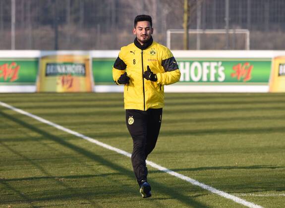 16.02.2015, Fussball, Saison 2014 2015, 1. Bundesliga, Training Borussia Dortmund, Ilkay Guendogan, Ilkay Gündogan (Borussia Dortmund)