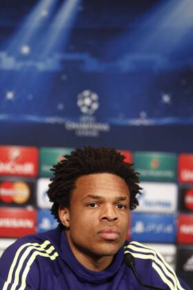 Aktuell Fußball, Champions League, PK FC Chelsea Loic Remy FOOTBALL : Conference de Presse de Chelsea - Champions League - 16 02 2015 GwendolineLeGoff Panoramic 