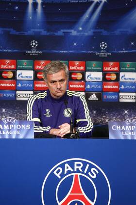 Aktuell Fußball, Champions League, PK FC Chelsea Jose Mourinho FOOTBALL : Conference de Presse de Chelsea - Champions League - 16 02 2015 GwendolineLeGoff Panoramic 