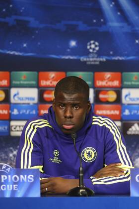 Aktuell Fußball, Champions League, PK FC Chelsea Kurt Zouma FOOTBALL : Conference de Presse de Chelsea - Champions League - 16 02 2015 GwendolineLeGoff Panoramic 