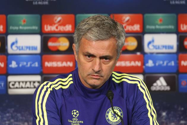 Aktuell Fußball, Champions League, PK FC Chelsea Jose Mourinho FOOTBALL : Conference de Presse de Chelsea - Champions League - 16 02 2015 GwendolineLeGoff Panoramic 