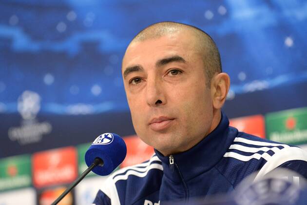 Fußball Champions League Pressekonferenz Schalke 04 am 17.02.2015 in der Veltins-Arena in Gelsenkirchen Roberto Di Matteo ( Trainer Schalke )