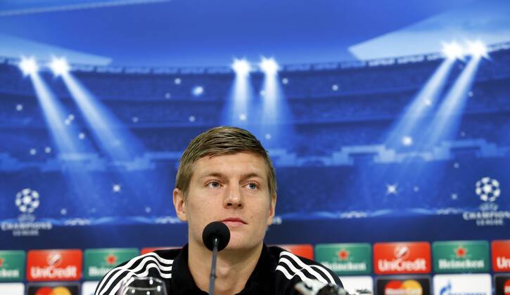 PK Real Madrid in Gelsenkirchen In this picture, Toni Kroos. xPABLOGARCIAx 