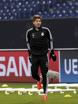 Training Real Madrid in Gelsenkirchen In this picture, Lucas Silva. xPABLOGARCIAx 