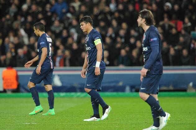 Aktuell Fußball, Champions League, Paris St. Germain - FC Chelsea deception Thiago Silva (PSG) FOOTBALL : PSG vs Chelsea - Champion s League - 17 02 2015 N.LeGouic FEP Panoramic 