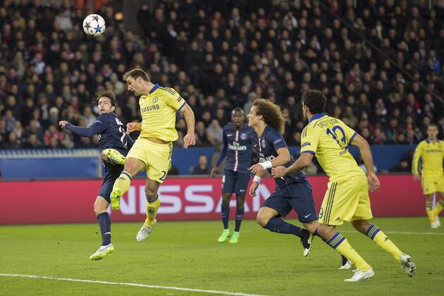 Aktuell Fußball, Champions League, Paris St. Germain - FC Chelsea but de Branislav Ivanovic (Chelsea) FOOTBALL : PSG vs Chelsea - League des Champions - 17 02 2015 JBAutissier Panoramic 