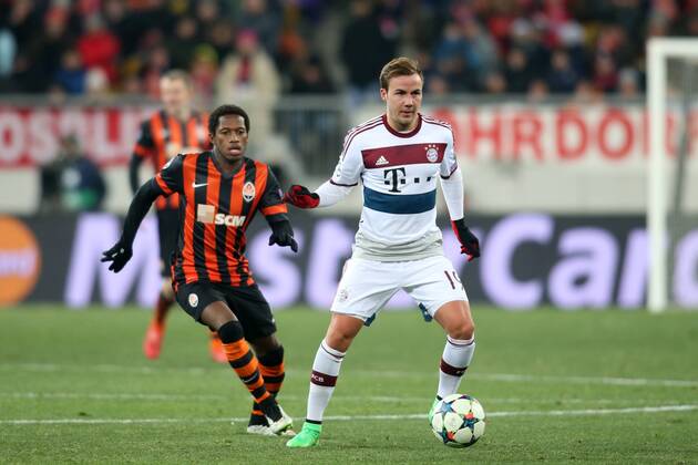 CHAMPIONS LEAGUE 2014 2015, Lemberg, Schachtar Donezk - FC Bayern München FRED MARIO GOETZE  GY5Q0544