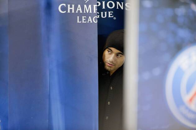 Lucas Rodrigues Moura da Silva (psg) FOOTBALL : Paris Saint Germain vs Chelsea FC - Ligue des Champions UEFA - 17 02 2015 StephaneAllaman Panoramic 