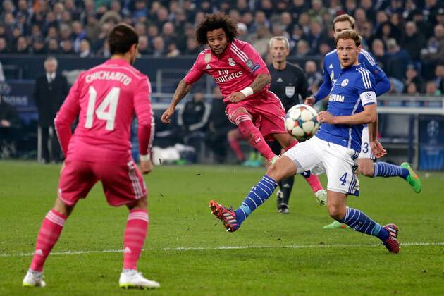 2-0 goal of Marcelo of Real Madrid UEFA Champions League FC Schalke 04 - Real Madrid Gelsenkirchen 2014 2015 xVIxLaurensxLindhoutxIVx 3554197
