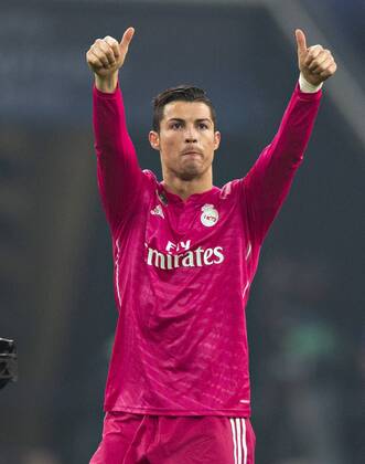 Gelsenkirchen, 18.02.2015, Veltins Arena, Fußball Schlussjubel: Cristiano Ronaldo (Madrid) FC Schalke 04 - Real Madrid