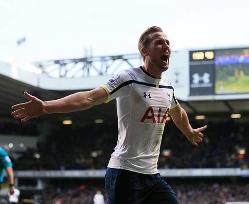 Tottenham s Harry Kane celebrates scoring his sides second goal Barclays Premier League - Tottenham Hotspur vs West Ham - White Hart Lane - England - 22nd February 2015 - Picture David Klein Sportimage EDITORIAL USE ONLY. No use with unauthorised audio, video, data, fixture lists, club league logos or live services. Online in-match use limited to 120 images, no video emulation. No use in betting, games or single club league player publications.