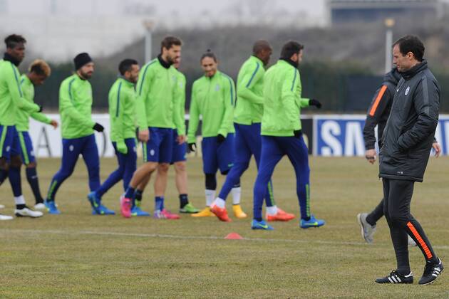 IPP20150223 Football - soccer: UEFA Champions League, Juventus Turin Training , massimiliano allegri coach juventus turin PUBLICATIONxONLYxINxGER xHOCHxZWEIx xItalyxPhotoxPressx 