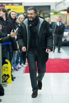 Montag 23.02.2015, Saison 2014 2015, BV Borussia Dortmund am Flughafen Dortmund auf dem weg zum Champions League Spiel, Sportdirektor Michael Zorc (BVB) DeFodi01001062123