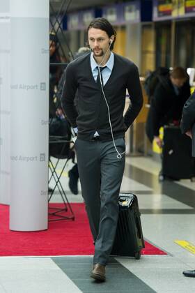 Montag 23.02.2015, Saison 2014 2015, BV Borussia Dortmund am Flughafen Dortmund auf dem weg zum Champions League Spiel, Neven SUBOTIC (BVB) DeFodi01001062130