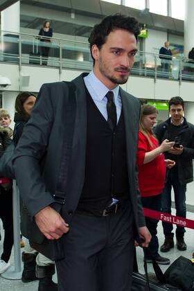 Montag 23.02.2015, Saison 2014 2015, BV Borussia Dortmund am Flughafen Dortmund auf dem weg zum Champions League Spiel, Mats HUMMELS (BVB) DeFodi01001062192