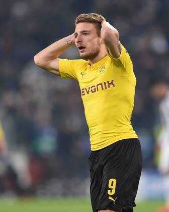 FUSSBALL CHAMPIONS LEAGUE SAISON 2014 2015 ACHTELFINAL HINSPIEL Juventus Turin - Borussia Dortmund 24.02.2015 Ciro Immobile (Borussia Dortmund) enttaeuscht 