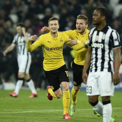 Champions League Juventus Turin - BVB Borussia Dortmund Torjubel Marco Reus 